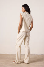 Danny Relaxed Mineral Print Drawstring Pant