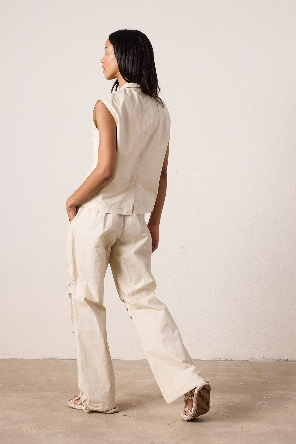 Danny Relaxed Mineral Print Drawstring Pant