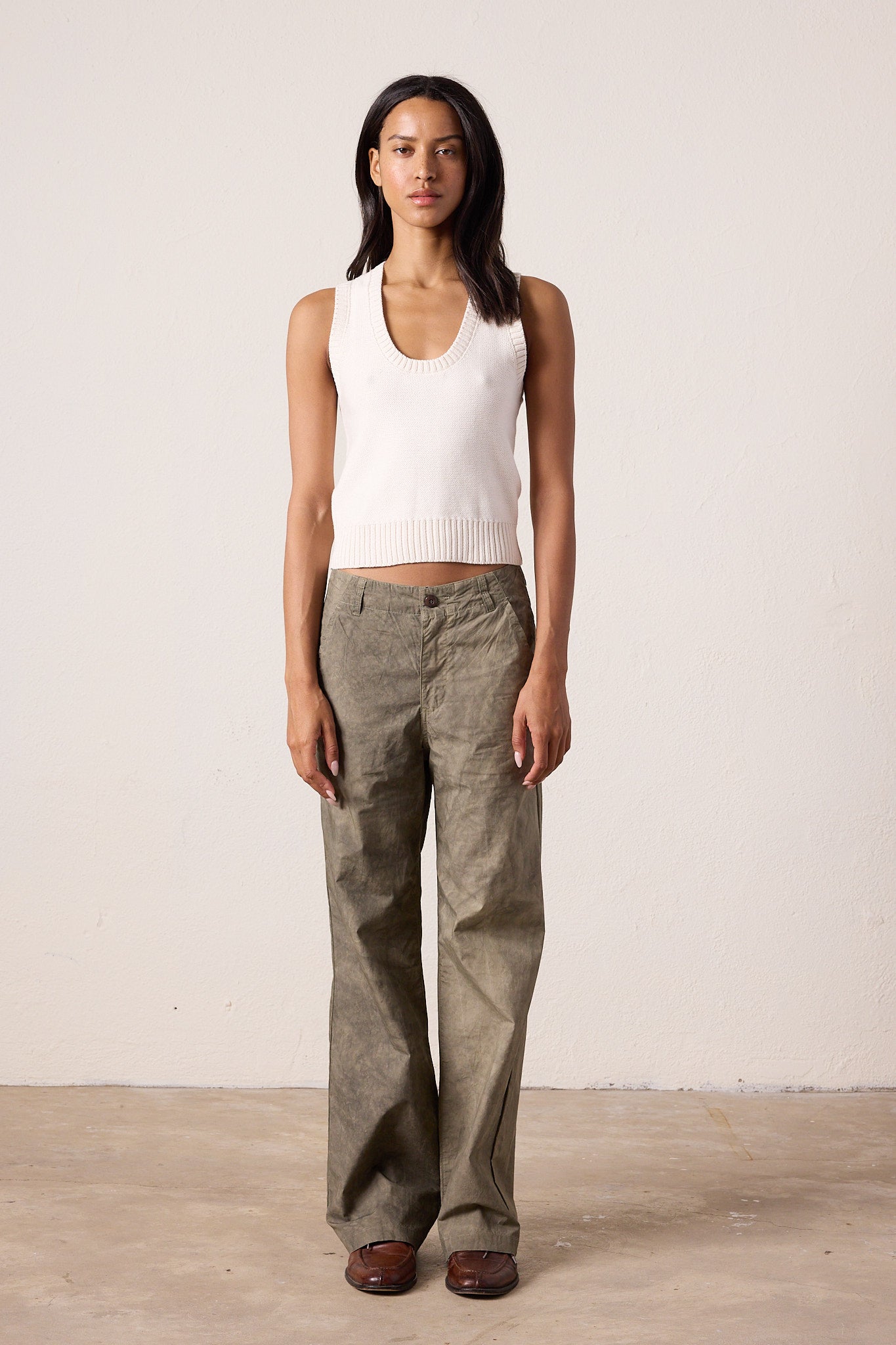 Elias Wide Leg Mineral Print Baker Pant