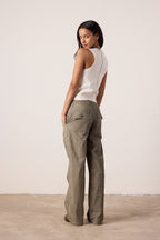 Elias Wide Leg Mineral Print Baker Pant