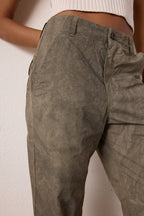 Elias Wide Leg Mineral Print Baker Pant