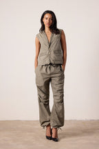 Danny Relaxed Mineral Print Drawstring Pant