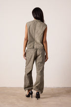 Danny Relaxed Mineral Print Drawstring Pant