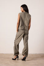 Danny Relaxed Mineral Print Drawstring Pant