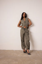 Danny Relaxed Mineral Print Drawstring Pant