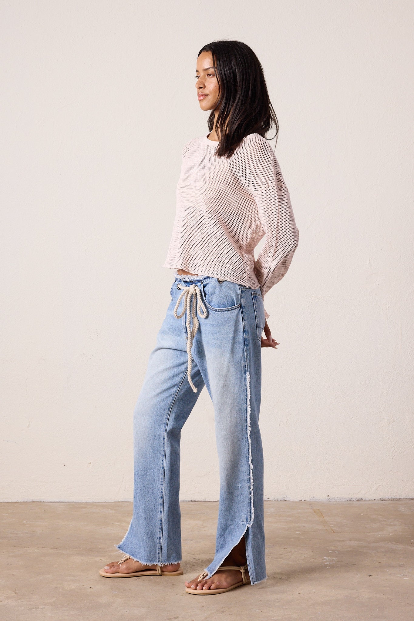 Penny Relaxed Tie Waist Jean