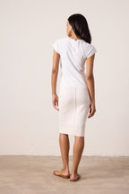 Gia Fitted U Neck Baby Rib Tee