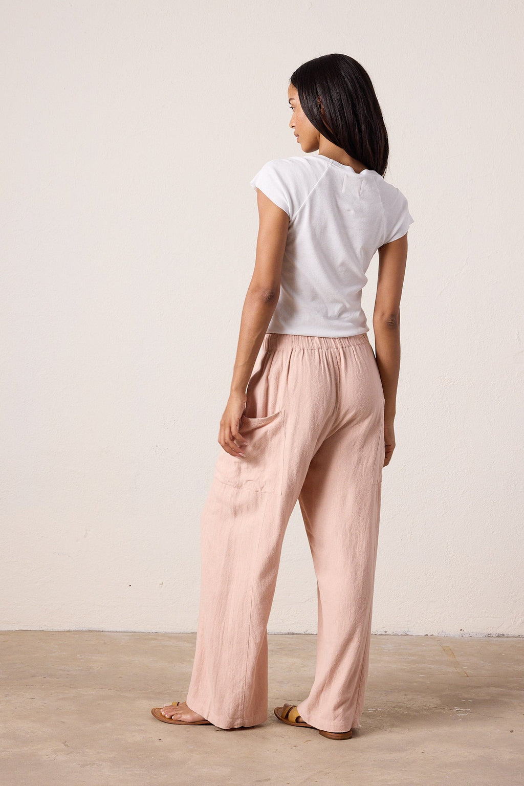 Sydney Wide Leg Linen Viscose Pant