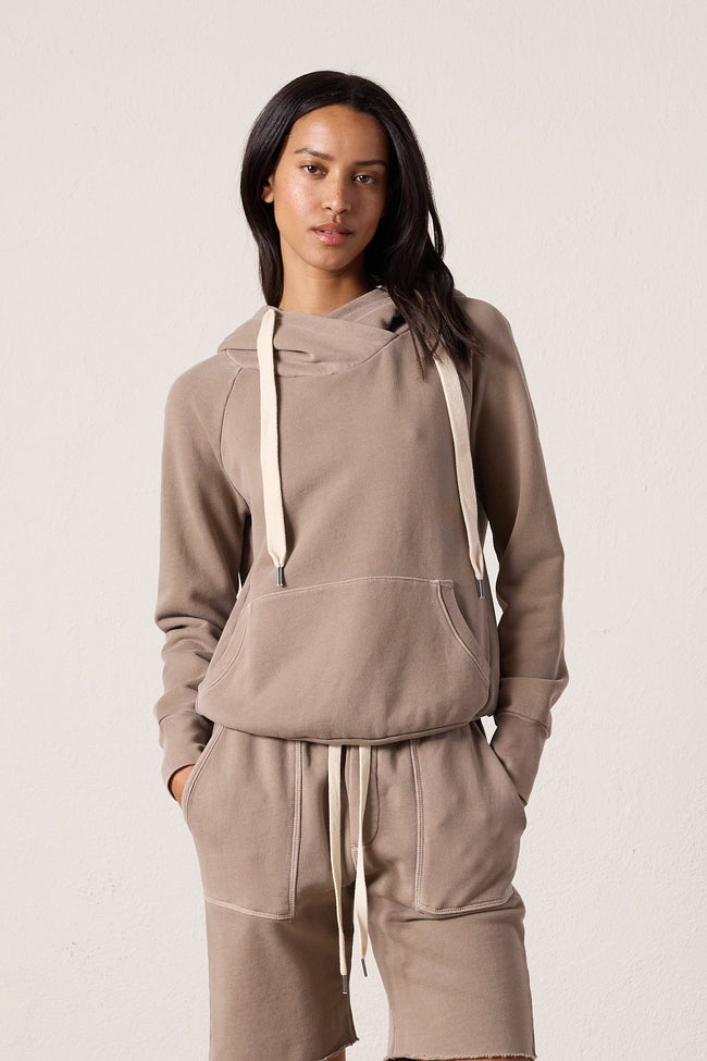 Lisse Fitted Loop Terry Hoodie Hover Image