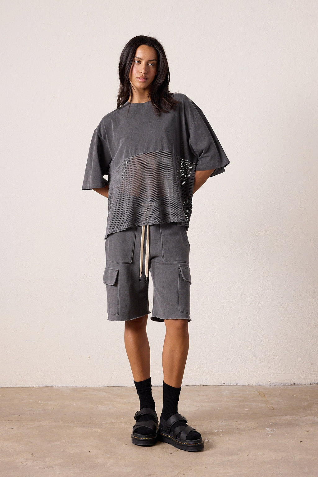 Ryan Oversized Mesh Jersey Tee