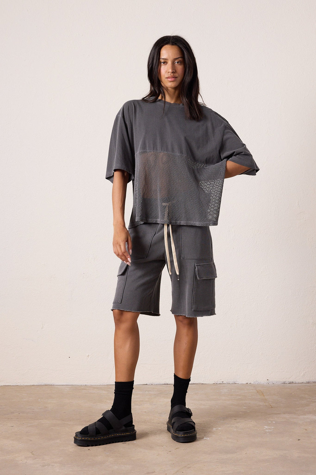 Ryan Oversized Mesh Jersey Tee