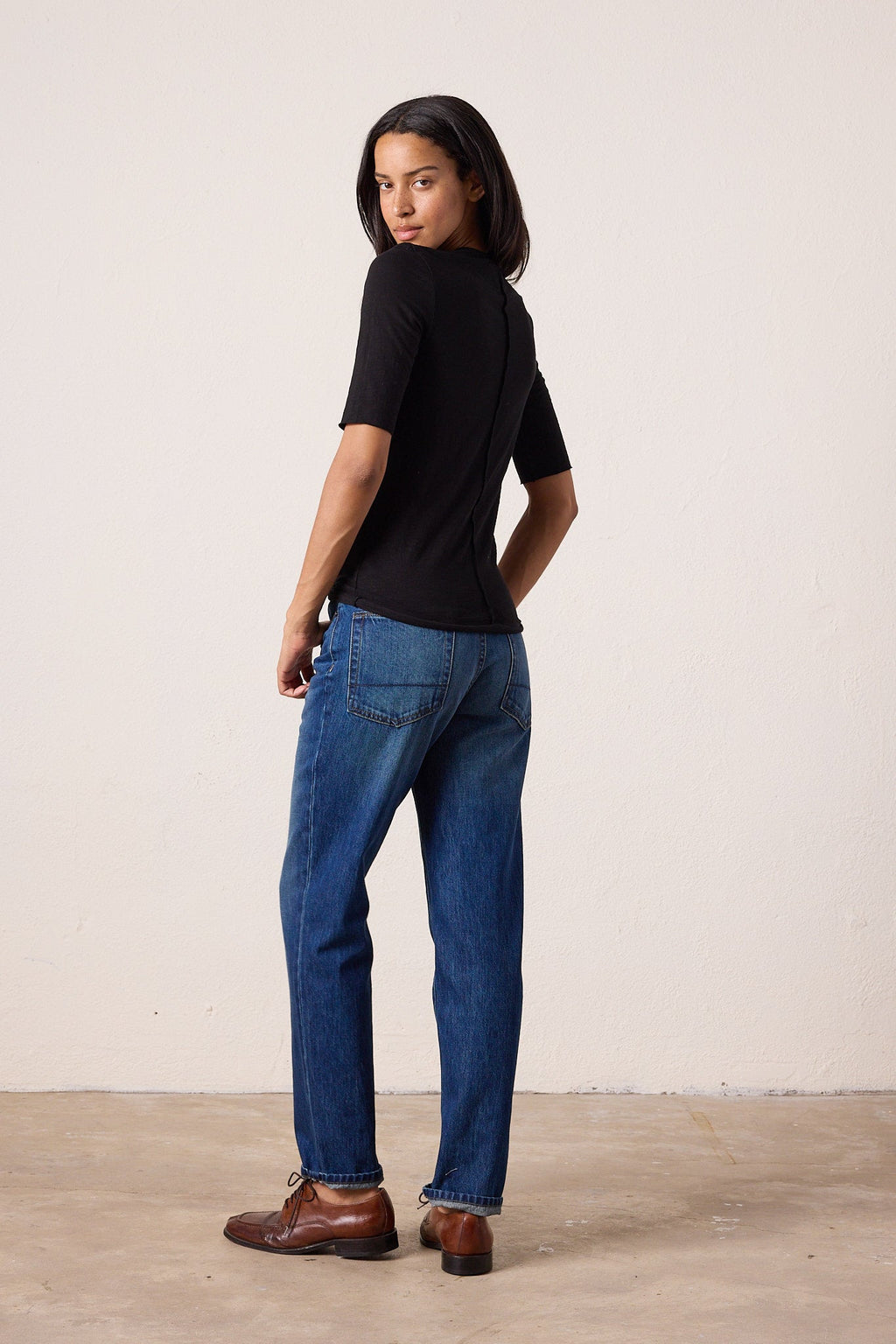 James Fitted Slub Jersey Henley