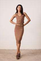 Jemma Cotton Knit Sweater Skirt