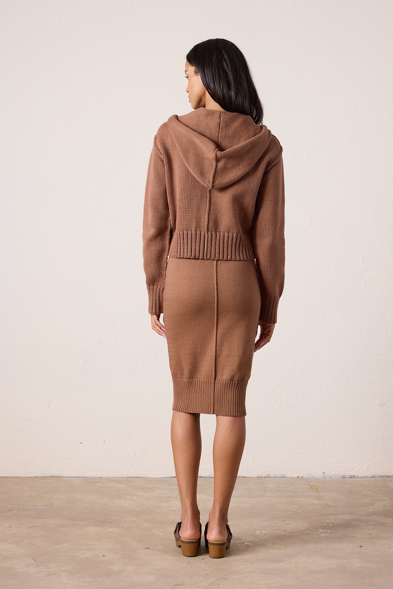 Mills Shrunken Cotton Zip Hoodie Sweater