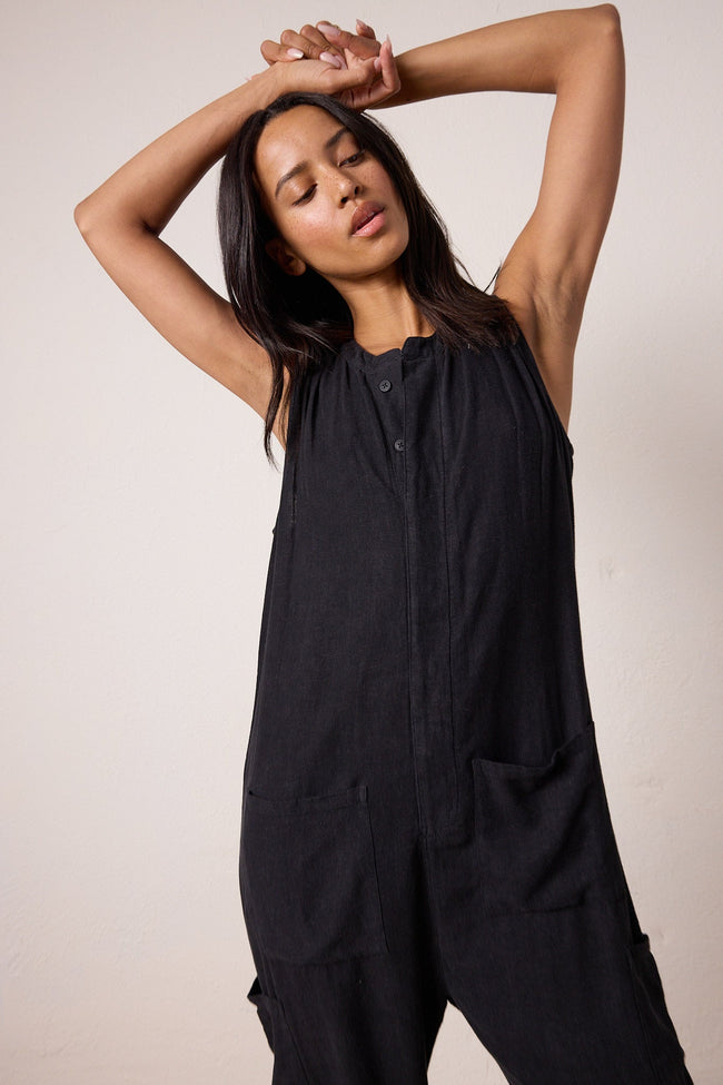 Silva Relaxed Linen Viscose Romper Main Image