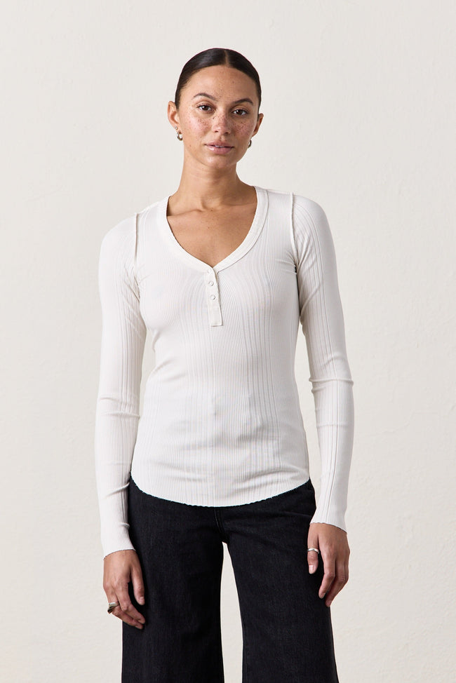 CODY VARIEGATED RIB HENLEY Hover Image