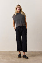 Akari Crop Linen Cotton Tie Pant