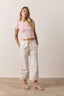 Akari Crop Linen Cotton Tie Pant