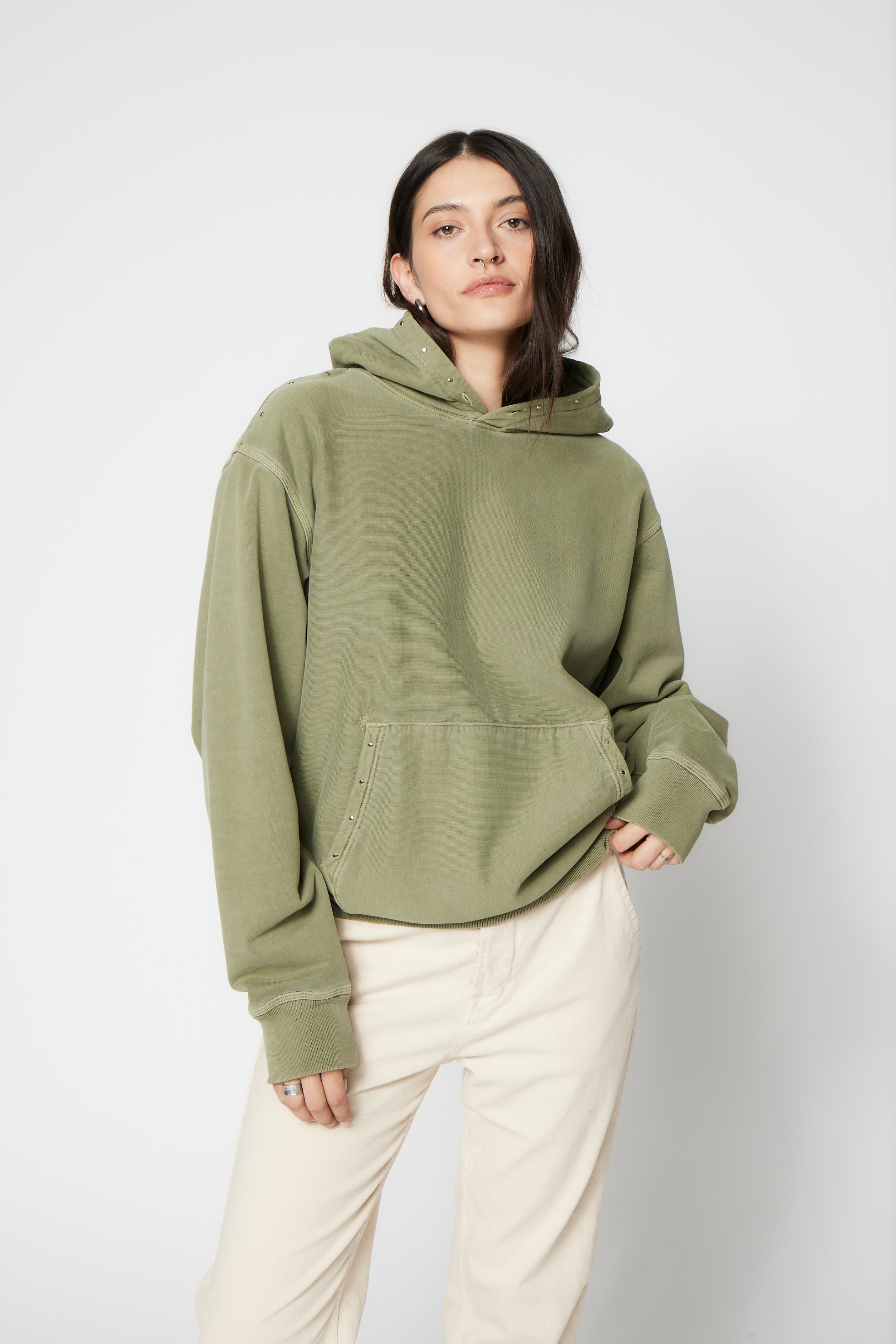 SRPLS Studded and Repaired Hoodie