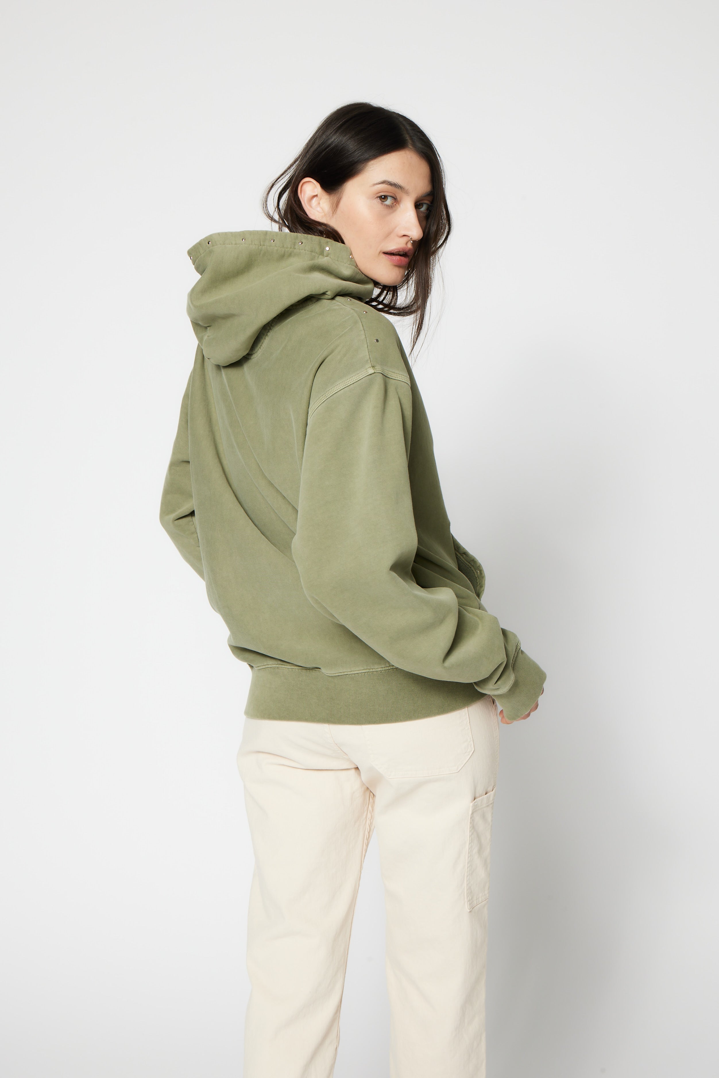 SRPLS Studded and Repaired Hoodie