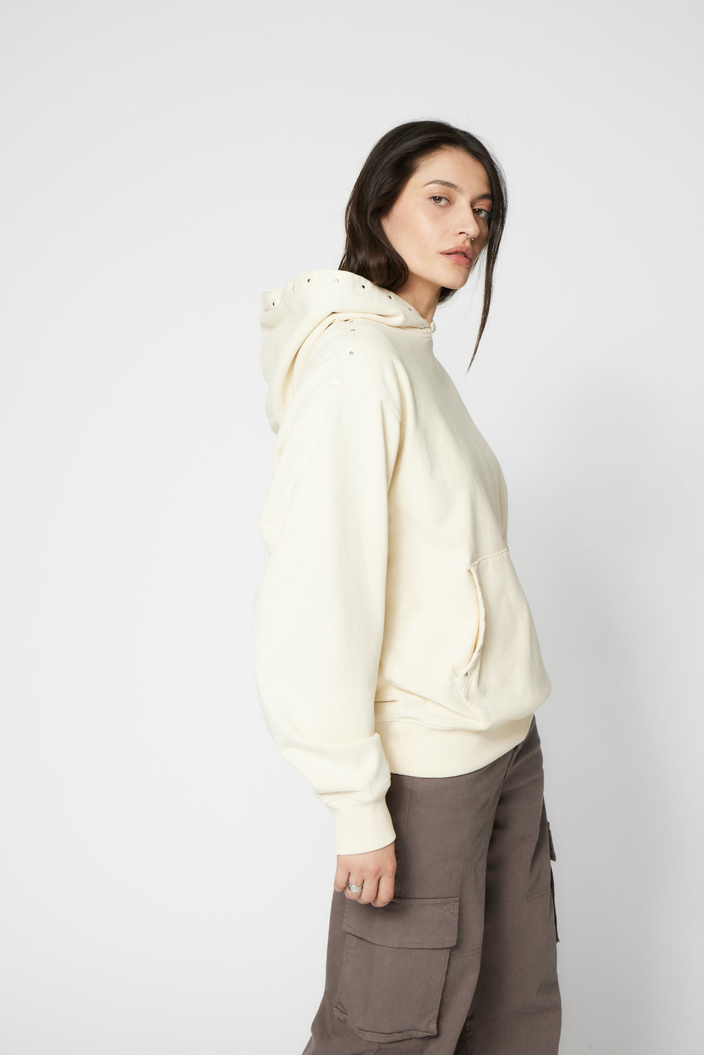 SRPLS Studded and Repaired Hoodie